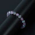 Diamond Cut & Purple Color Shiny Beads Bracelet For women by Treasure Box. 
