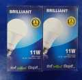 Brilliant LED Bulb 11Watt B22, Set of 2. 