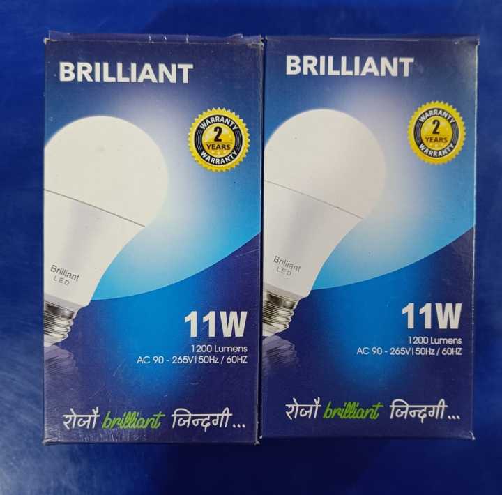 Brilliant LED Bulb 11Watt B22, Set of 2