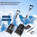 Car Snow Shovel Portable de-Icer Ice Scraper Big Shovel Anti-Slip Telescopic Shovel Suitable for Car Truck Cleaning. 