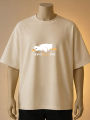 "Unproducktive" Lazy Duck Graphic T-Shirt-Black, Brown , Blue, Cream, Maroon. 