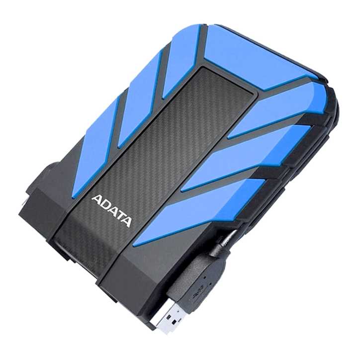 ADATA HD710P External Hard Drive (Super Speed USB 3.2 | Shock Absorbing | LED Indicator | Detachable USB Cable | IP68 Water & Dust Protection)