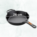 MANTURAJ Pre-Seasoned Cast Iron Frypan | Cast Iron Skillet | Induction Frying Pan (20CM/26 CM). 