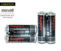 4 Pcs Maxell Super Power Ace AAA Battery 1.5v Each. 