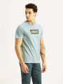 Levis Men Graphic Print Crew Neck Pure Cotton Light Blue T-Shirt 16960-1443 By Brandhouse Fashion. 