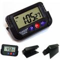 Alarm Clock & Stopwatch – Flexible Stand for Car Dashboard or Desk. 