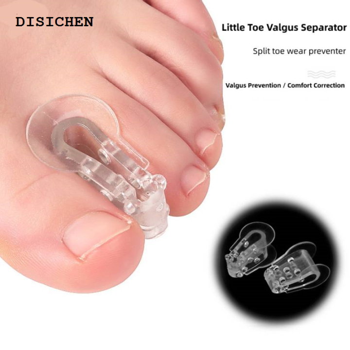 DISICHEN Profesional 2pieces=1pair Toe Orthosis Clip Pads Big Foot Bone Care Tools Splitter Thumb Hallux Valgus Bunion Corrector Overlap Separators
