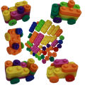 Interlocking Colorful Car Construction Building Blocks Educational STEM Toy for Sorting, Stacking & Learning Baby & Toddlers. 