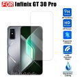 3in1 infinix GT 30 Pro Transparent Soft Phone Case infinix GT30 Pro Tempered Glass + Back Camera Lens Film. 