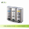 Doko Steel Segregation Bin (3 compartments of 30 L). 