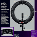 NOVALUX Professional 18 inch 65 Watt(46cm) Big LED Ring Light with Remote and Digital Display. 