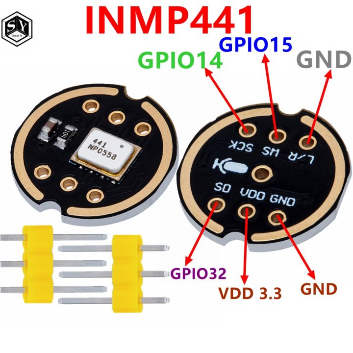 Omnidirectional Microphone Module I2S Interface INMP441 MEMS High ...