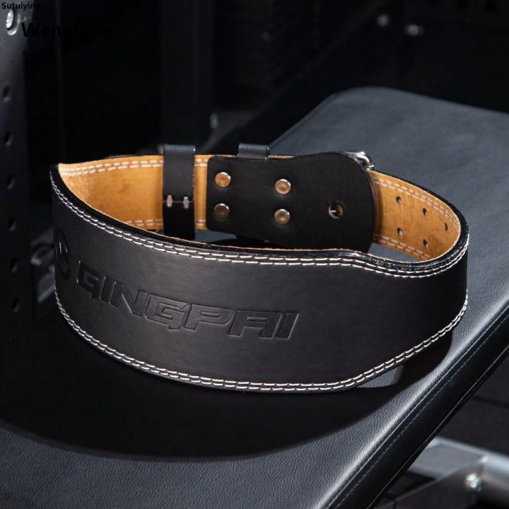 Wenefang%20Sutuiying%2010cm%20Width%20Fitness%20Leather%20Belt%20Squat%20Hard%20Pull%20Waist%20Training%20New%20Hot%20Selling%20Sports%20Waist%20Protective%20Gear%20Weightlifting%20Fast%20Buckle%20Belt%20-%20Image%202