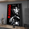 Study room wall decoration HD quality poster movie Rambo first drop of blood white paper poster wall art painting from. 