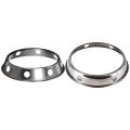 NAMUNY 2x Universal Wok Pan Support Rack Stand Wok Ring/Metallic Round Bottom Universal Size for Gas Stove Fry Pans. 