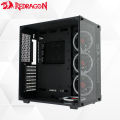 Redragon Wideload GC-802 Full Size ATX PC Glass Case with 4 RGB Fans Included. 