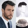 Human Hair Mono Lace Hair Patch For Men/ Hair Patch/  Frontal Hair Patch for Men Front Hairline Loss With Lace Hold Glue And C-22 Solvent. 