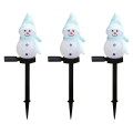 OUMERY 3X Solar Lights Christmas Solar Powered LED Light Decor Outdoor Garden Stake Lamps Xmas Blue. 