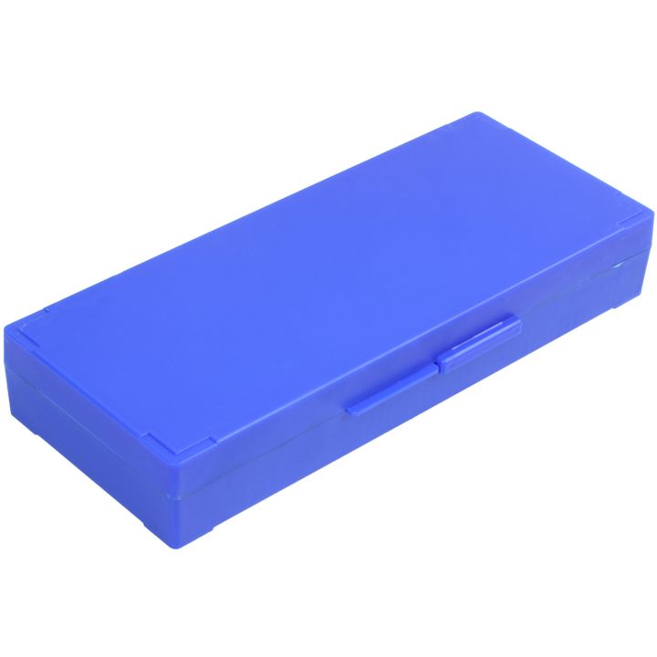 Plastic 50-Place Microslide Slide Microscope Box,blue