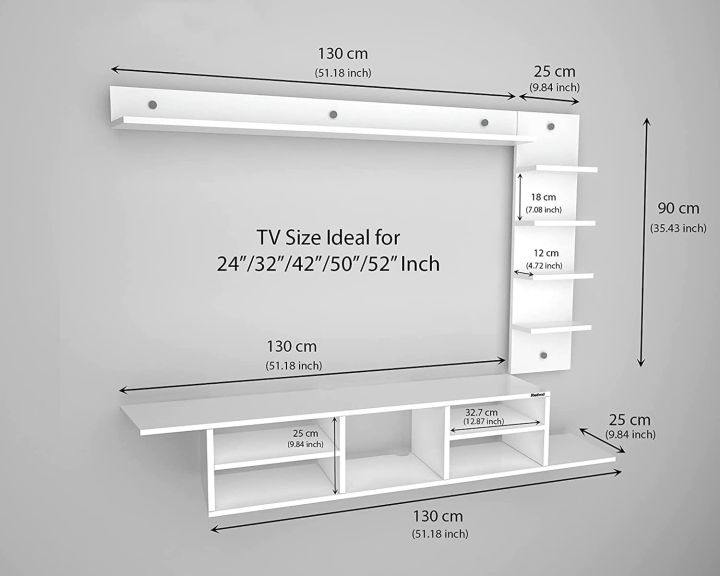 KAMAKHYA%20DECOR%20TV%20Entertainment%20Unit,%20TV%20Cabinet%20with%20Wall%20Shelves,%20Wall%20Mounted%20TV%20Unit,%20TV%20Cabinet%20with%20Shelf%20(White)%20-%20Ideal%20for%20Up%20To%2052"%20-%20Image%204
