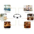 NAMUNY 2x Universal Wok Pan Support Rack Stand Wok Ring/Metallic Round Bottom Universal Size for Gas Stove Fry Pans. 