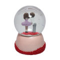 Red Romantic Love Couple Snow Globe. 