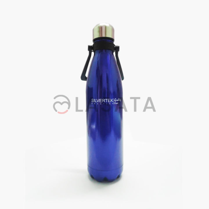 Silvertek 1000ML/ 1 Litre Stainless Steel Vacuum with Handle | Cola Bottles | Hot & cold | Winter & Summer