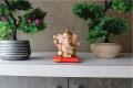 Beautiful Solar Lord Ganesh ji Moving Hands Showpiece Ganpati Bappa Statue for Decorative Home, Office,Gift, Idol for Car Dashboard,Gifting.. 