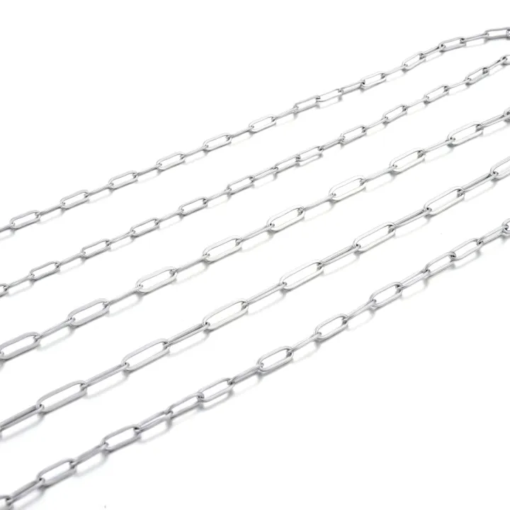 2M/pack%20Flat%20Metal%20Chain%20Stainless%20Steel%20Chain%20For%20Diy%20Jewelry%20Necklace%20Accessories%20-%20Image%207