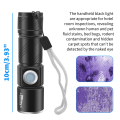 395Nm UV Light Flashlight Blacklight USB Rechargeable LED Flashlight Waterproof Inspection Pet Urine Torch Lamp. 