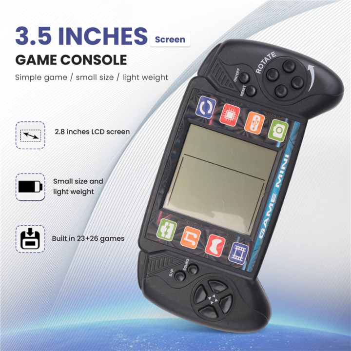Fullhaodd%20Pocket%20Handheld%20Video%20Game%20Console%203.5in%20LCD%20Mini%20Portable%20Brick%20Game%20Player%20with%20Built-in%2023+26%20Games%20(Black)%20-%20Image%208