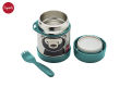 3 Sprouts Stainless Steel Food Jar and Spork for Kids,Bear. 
