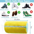 Shoe Washing Machine Bag with Invisible Zipper | Multipurpose Shoe Cleaning Bag | Reusable Shoe Bags for Travel, Laundry and Storage, Sneakers, Sports Shoes Organizer. 