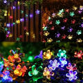 Solar Decorative Lights, Outdoor Waterproof 8 Modes, Cherry Blossom Lights, Christmas Garden Party Decoration. 