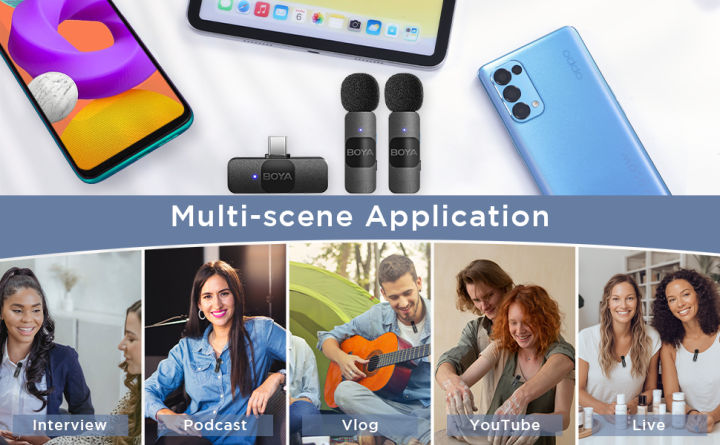 Wireless%20%20Microphone%20for%20Android%20TypeC/%20Lighting%20Smartphone%20Tablet%20External%20Mini%20Lapel%20Type%20C%20Microphone%20for%20Cell%20Phone%20Clip-On%20Mic%20for%20Video%20Recording%20Podcast%20YouTube%20Live-%20-%20Image%203