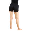 Black Cotton Ture Body Embroidred Shorts For Women. 