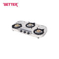 Better Plus 3 LPG Gas Stove Three Brass Burner. 