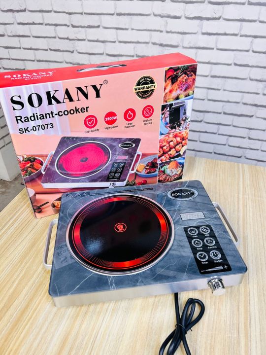 Sokany 3500W Infrared Induction Cooktop Glass With Touch Panel Function (SK-07073)