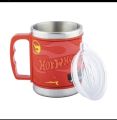 Hot Wheels Stainless Steel Mug Emboss Hot And Cold Coffee  Milk Tea Mug For Kids Cartoon Print Soft Rubber Design Cup  Different Embossed Cup. 
