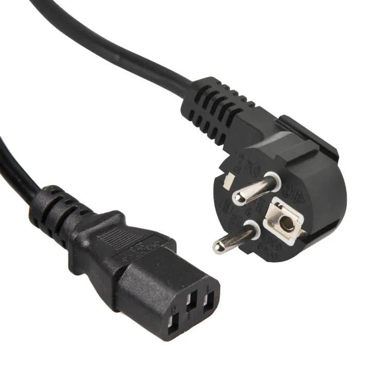 Original Power Cable For PC , Monitor & Printers 1.5 Meter Black In Color
