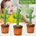 Electric Dancing Singing Cactus Toy for Babies, Mimicking Talking Cactus Toys, Wiggly Repeating Cactus Plush Toy. 