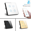 Tuya 4 Gang Smart WIFI Switch Compatible with Alexa Google Home. 