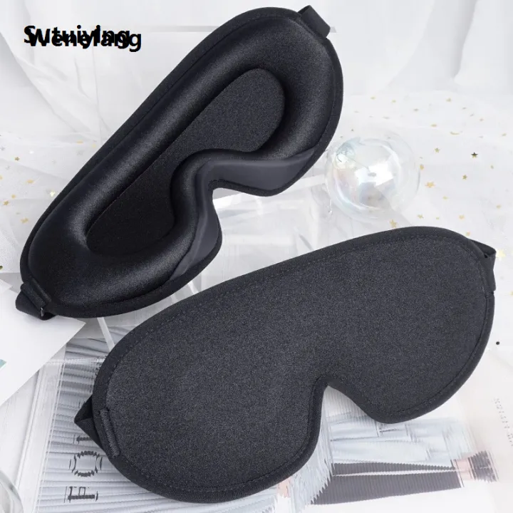 Wenefang%20Sutuiying%201pc%203D%20Contoured%20Cup%20Sleeping%20Mask,%20Breathable%20Black%20Blindfold,%20Bargain%20price%20Profesional%20Block%20Out%20Light,%20Sleep%20Goggles,%20Daily%20Necessities%20-%20Image%205