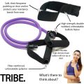 Resistance Tube Band with Sturdy Handles, Door Anchor for Men and Women | Resistance Band Pull String, Fitness Band, Exercise Band | Toning Tube | Resistance Band. 