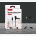 1.5m Wired Professional Lavalier Lightning Microphone for iPhone & iPad video. 