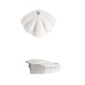 Night Light Motion Sensor Shell Shaped Spotlight Rechargeable Bedroom Corridor Staircase Mural Decorative Light White. 