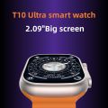 Smartwatch T10 Ultra Smartwatch 2.09" Calling Wireless Charging Crown Working Infinite Display with Real Screws. 