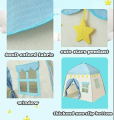 Kids Castle Tent - Indoor/Outdoor Game House, Portable Folding Dream Play Tent for Girls and Boys with Carry Bag (Without Cotton Ball Lamp). 