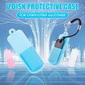 3Pcs Silicone Case for U Disk Protective Cover Portable USB Flash Drive Dust Cover Cap with Rope Anti-lost Storage Case. 