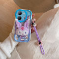 lthmy for VIVO Y36 5G case TPU silicone 3D cartoon plush doll cute shockproof soft case phone cover with lanyard. 